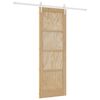 vidaXL Porte coulissante ORKDAL Naturel et Blanc 73,5 x 211 cm