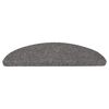 vidaXL Tapis d'escalier autocollants 15 pcs 56x17x3 cm Gris