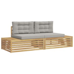 vidaXL Ensemble de canap&eacute;s d'ext&eacute;rieur Blanc 230,5 x 83 x 73 cm