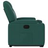 vidaXL Fauteuil inclinable vert fonc&eacute; tissu
