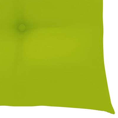 vidaXL Chaises de jardin avec coussins vert vif 8 pcs Teck massif