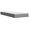 vidaXL Sommier &agrave; lattes de lit avec matelas Gris clair 100x200cm Tissu