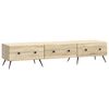 vidaXL Meuble TV Ch&ecirc;ne Sonoma 147 x 34,5 x 30 cm Bois d'ing&eacute;nierie