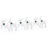 vidaXL Rennes LED 6 pc Argent&eacute; 45 x 19 x 65 cm tissu