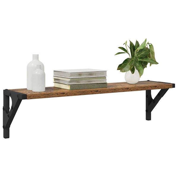 vidaXL &Eacute;tag&egrave;res Murales 2 pcs Bois Ancien 60 x 15 x 15,5 cm