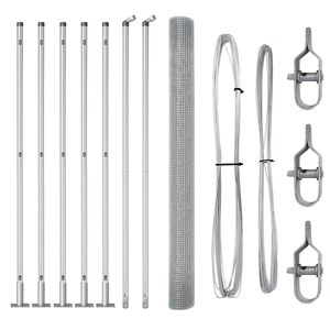 vidaXL Cl&ocirc;ture en fil soud&eacute; avec base en b&eacute;ton 10 x 1,4 m (L x H)