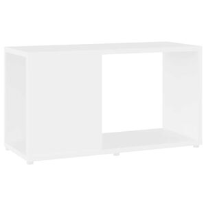 vidaXL Meuble TV Blanc 60x24x32 cm Bois d'ing&eacute;nierie