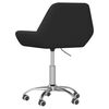 vidaXL Chaise pivotante de bureau Noir Tissu