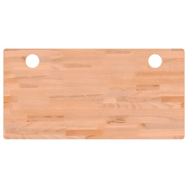 vidaXL Dessus de bureau 110x55x1,5 cm bois massif de h&ecirc;tre