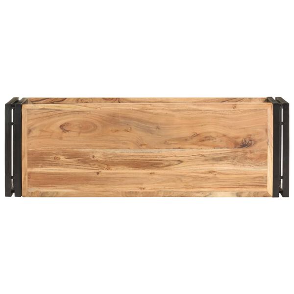 vidaXL Meuble TV 90x30x40 cm Bois d'acacia solide
