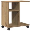 vidaXL Table d'appoint ch&ecirc;ne artisanal 50 x 30 x 55 cm