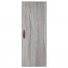 vidaXL Buffet haut Sonoma gris 34,5x34x180 cm Bois d'ing&eacute;nierie