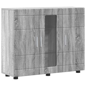 vidaXL Cabinet en Bois avec stockage Gris Sonoma 88,5 x 30,5 x 73 cm