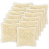vidaXL Housse de coussin 12 pc HEERLEN Cr&egrave;me 45 x 45 cm Fleece PV