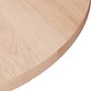 vidaXL Dessus de table rond &Oslash;50x1,5 cm Bois de ch&ecirc;ne massif non trait&eacute;