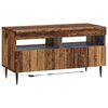 vidaXL Meuble TV LED Bois ancien Bois d'ing&eacute;nierie