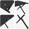 vidaXL Lit de camping pliant 2 pcs Noir 193 x 69 x 45 cm Tissu Oxford