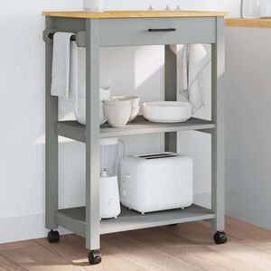 vidaXL Chariot de cuisine MONZA 60x40x88,5 cm bois massif de pin