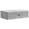 vidaXL Table d'appoint murale Gris b&eacute;ton 59 x 34,5 x 17 cm