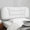 vidaXL Coussin de t&ecirc;te de lit Hvar blanc 100 cm similicuir