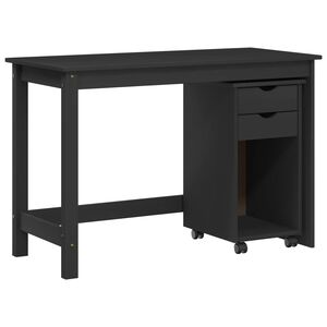vidaXL Ensemble bureau et armoire 2 pc Gris Bois de pin massif