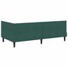 vidaXL Cadre de lit d'angle avec t&ecirc;te de lit Vert fonc&eacute; 80 cm x 200 cm