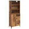 vidaXL Haut Armoire Bois Ancien 69,5 x 34 x 180 cm Bois d'ing&eacute;nierie