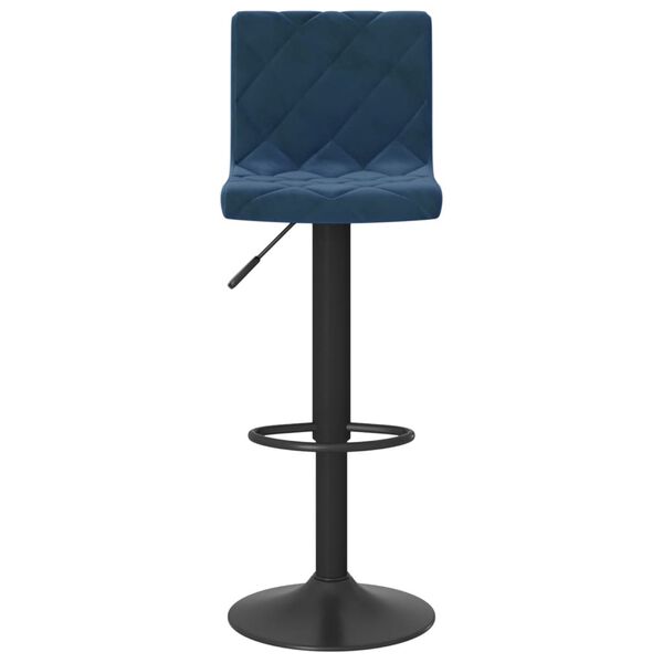 vidaXL Tabourets de bar lot de 2 bleu velours