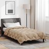 vidaXL Duvet d'hiver Taupe 220 x 140 cm Microfibre
