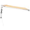 vidaXL Auvent r&eacute;tractable jaune et blanc 3x2,5 m tissu et aluminium