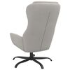 vidaXL Chaise de relaxation Gris clair Similicuir daim