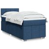 vidaXL Sommier &agrave; lattes de lit avec matelas Bleu 90x190 cm Tissu