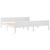 vidaXL Cadre de lit sans matelas blanc bois massif de pin 200x200 cm