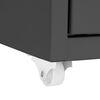 vidaXL Classeur mobile Anthracite 28x41x109 cm M&eacute;tal