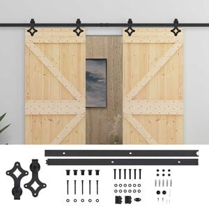 vidaXL Porte coulissante 2 pcs 80 x 210 cm Bois de pin massif