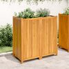 vidaXL Jardini&egrave;re avec doublure 100x50x100 cm bois massif d'acacia