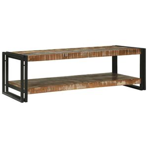 vidaXL Table basse Multicolore 120 x 50 x 38 cm Bois Recycl&eacute; Solide