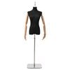 vidaXL Mannequin Ajustable 156-226 cm avec Socle Femme PP Noir