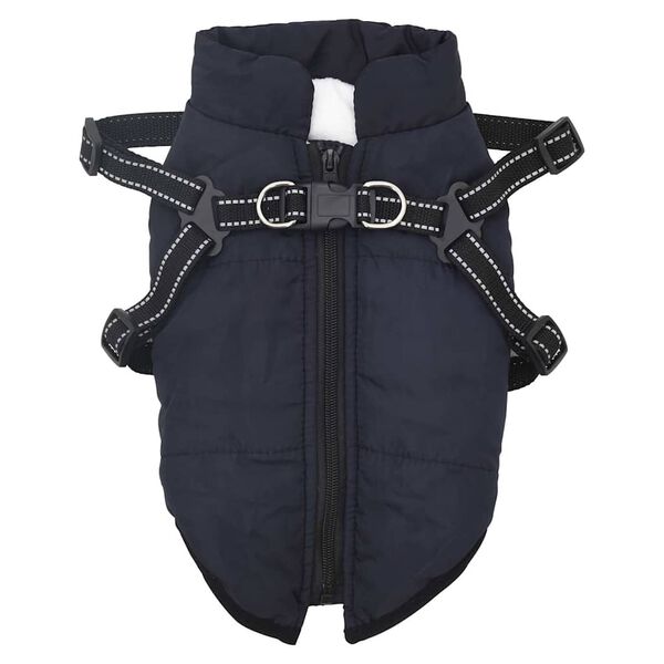 vidaXL Manteau pour chiens avec harnais imperm&eacute;able r&eacute;fl&eacute;chissant L28