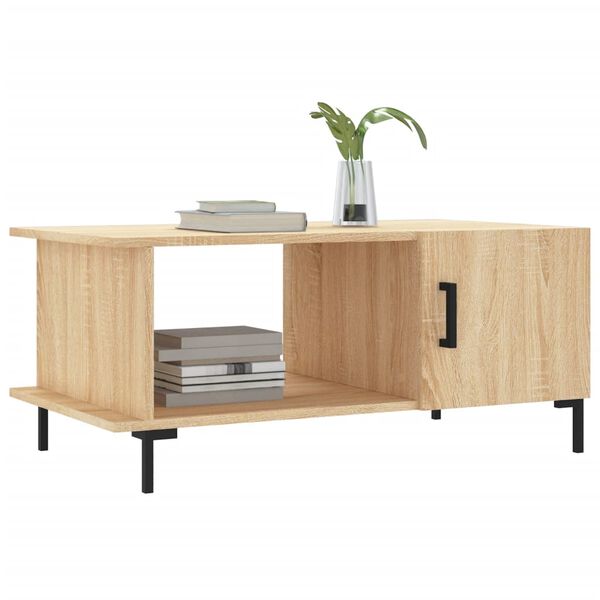 vidaXL Table basse chêne sonoma 90x50x40 cm bois d'ingénierie