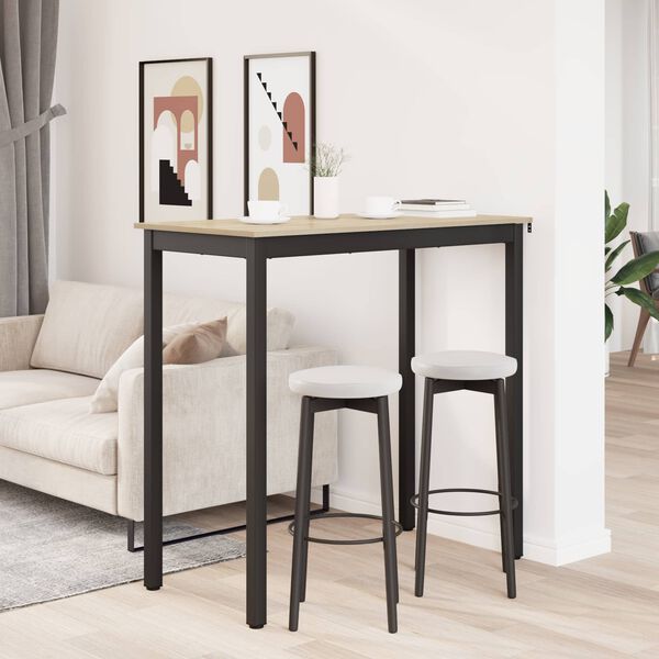 vidaXL Table de salle &agrave; manger / Table de repas Bois d'ing&eacute;nierie