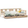 vidaXL Lit de jour avec tiroirs sans matelas 90x190 cm bois massif