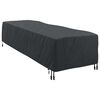 vidaXL Housse de Transat Uni Noir 74 x 210 x 40 cm tissu
