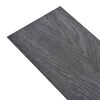 vidaXL Planches de plancher PVC autoadh&eacute;sif 2,51 m&sup2; 2 mm Noir et blanc