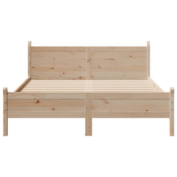 vidaXL Cadre de lit sans matelas 120x200 cm bois de pin massif