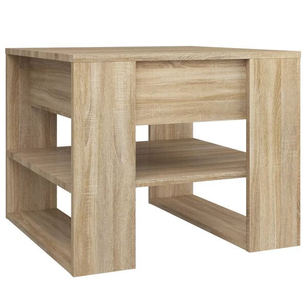 vidaXL Table basse chêne sonoma 55,5x55x45 cm bois d'ingénierie