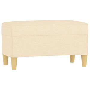 vidaXL Banc Cr&egrave;me 70x35x41 cm Tissu