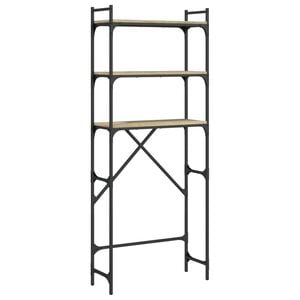 vidaXL &Eacute;tag&egrave;re de lave-linge ch&ecirc;ne sonoma 67x25x163 cm bois ing&eacute;nierie