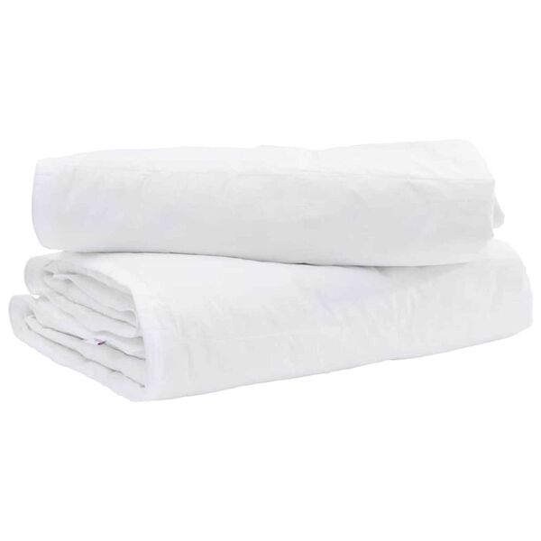 vidaXL Duvet 2-en-1 Blanc 140 x 220 cm Plume