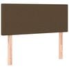 vidaXL Sommier &agrave; lattes de lit et matelas marron fonc&eacute; 120x190cm tissu